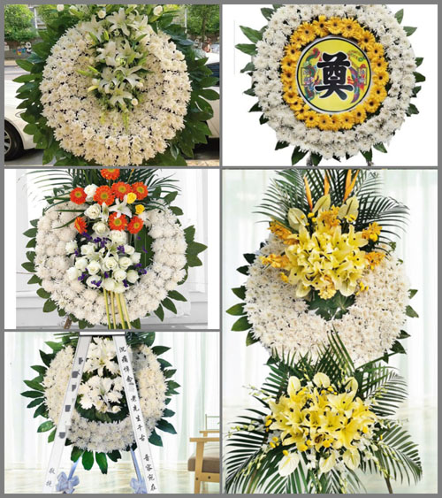 安徽六安市金寨县麻埠镇响洪甸村花圈速递